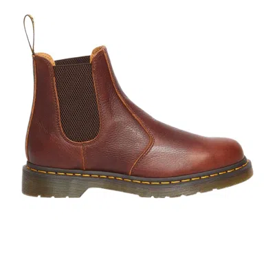 Pre-owned Dr. Martens' Dr. Martens 2976 Ambassador Leather Chelsea Boot 'cashew' | Red | Men's Size 7