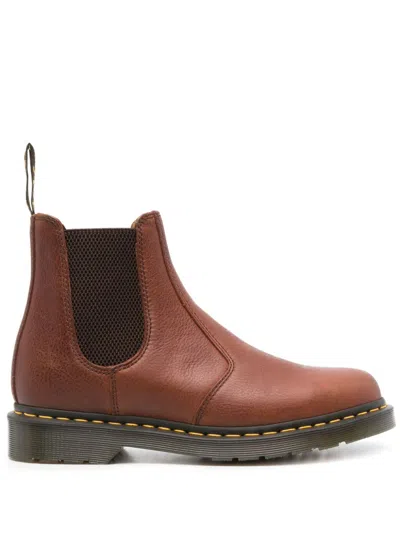 Dr. Martens' 2976 Ankle Boots In Brown