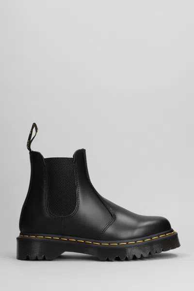 Dr. Martens' 2976 Bex Squared Polished Smooth Boot In Black
