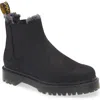 Dr. Martens 2976 Bex Faux Fur Chelsea Boot In Black