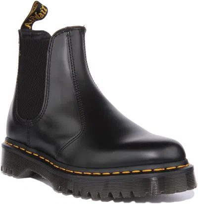 Pre-owned Dr. Martens' Dr Martens 2976 Bex Smooth Unisex Leather Chelsea Boot In Black Size Us 4 - 11