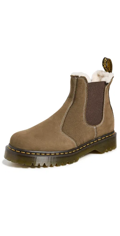 Dr. Martens' 2976 Bex Warmwair Boots Dark Khaki & Tan In Brown