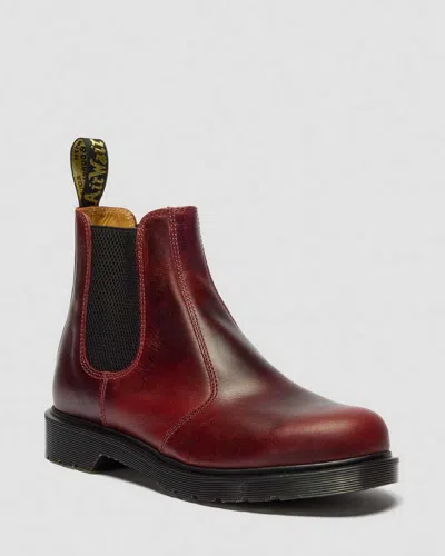 Dr. Martens 2976 Classic Calf Leather Chelsea Boots In Red