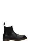 Dr. Martens' Vintage Round-toe Leather Boots In Black Smooth