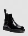 Dr. Martens' 2976 Harness Analaine Leather Chelsea Boots In Black