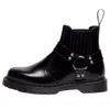 Dr. Martens 2976 Harness Analine Man Ankle Boots Black Size 9 Leather In Black
