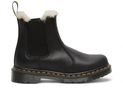 Pre-owned Dr. Martens 2976 Leonore Wyoming Faux Fur Lined Chelsea Boot (women's) Sneakers In Black