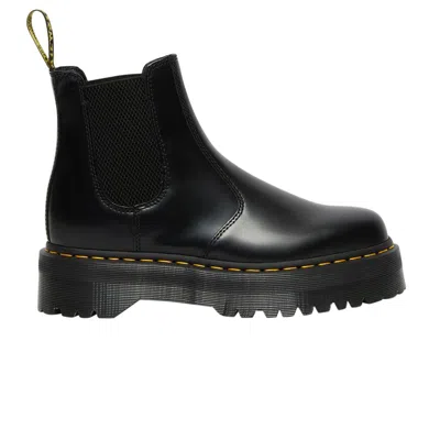 Pre-owned Dr. Martens 2976 Polished Smooth Platform Chelsea Boot 'black'
