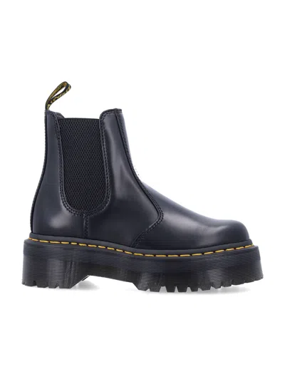 Dr. Martens 2976 Quad Chelsea Boots With 4.7 Cm Platform Sole In Animal Print