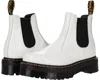 Dr. Martens' Dr. Martens Woman Ankle Boots White Size 6 Soft Leather In White