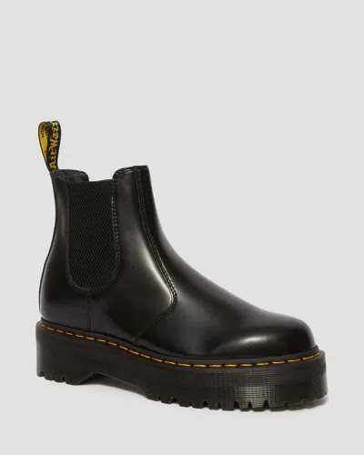 Dr. Martens 2976 Smooth Leather Platform Chelsea Boots In Black