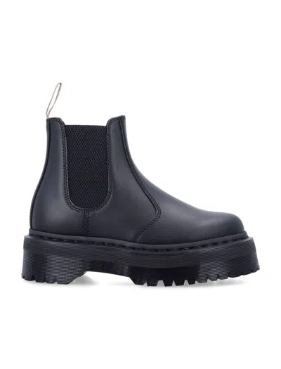 Dr. Martens Woman Ankle Boots Black Size 9 Textile Fibers