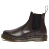 Dr. Martens' Dr. Martens 2976 Yellow Stitch Smooth Leather Chelsea Boots 'burgundy'