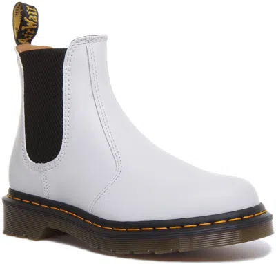 Pre-owned Dr. Martens' Dr Martens 2976 Ys Womens Classic Chelsea Boot In White Size Us 5 - 10