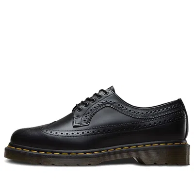 Dr. Martens' Dr. Martens 3989 Yellow Stitch Smooth Leather Brogue 'black'