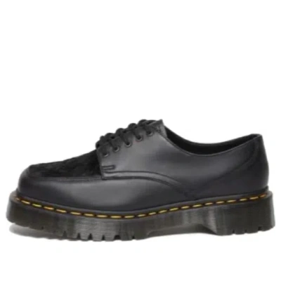 Dr. Martens' Dr. Martens 5-eye Bex Square Toe Hair-on & Leather Shoes 'black'
