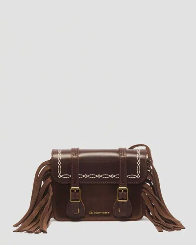 Dr. Martens 7 Inch Desert Rodeo Leather & Suede Satchel In Brown