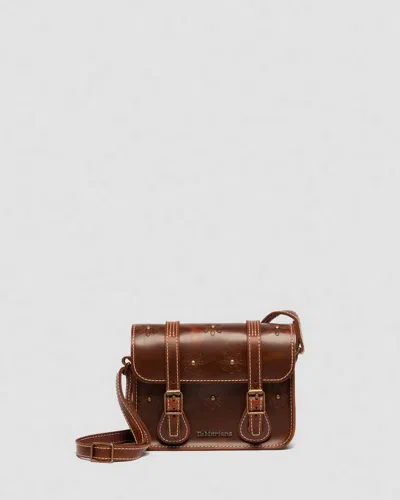 Dr. Martens 7 Inch Mayhem Leather Satchel In Brown