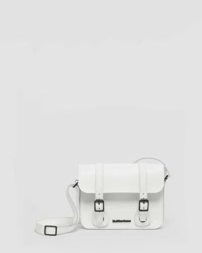 Dr. Martens' 7 Inch Leather Crossbody Bag In Weiss