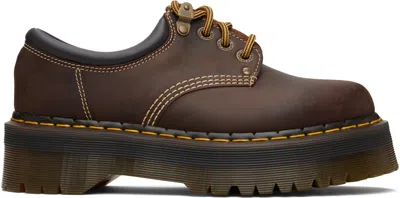 Dr. Martens 8053 Arc Crazy Horse Leather Platform Casual Derbys In Brown