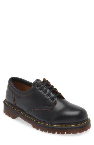 Dr. Martens 8053 Derby In Black Vintage Smooth