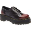 Dr. Martens 8053 Quad Platform Derby In Red