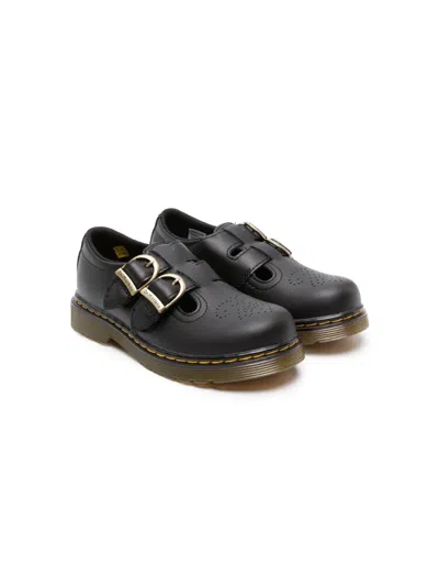 Dr. Martens Kids' 8065 Mary Jane Leather Loafers In Black