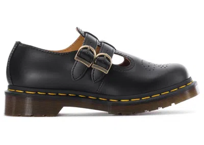 Pre-owned Dr. Martens' 8065 Mary Jane Smooth Leather (women's) Sneakers In Black