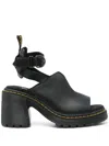 Dr. Martens' Millee Leather Open Toe Sandals In Black