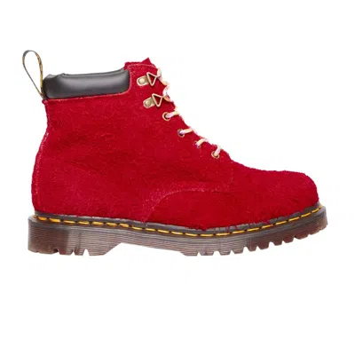 Pre-owned Dr. Martens 939 Ben Suede Padded Collar Lace Up Boots 'red' | Men's Size 11