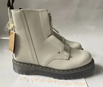 Pre-owned Dr. Martens A Cold Wall X  1460 Pascal Bex Acw Leather Boots Us M 8/w 9 In White
