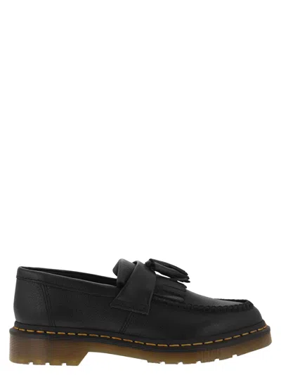 Dr. Martens' Adrian - Loafer With Leather Tassels In Black