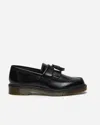 Dr. Martens Black Adrian Smooth Leather Tassel Loafers In Black