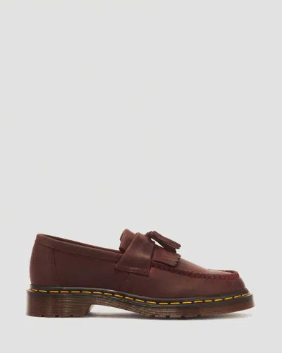 Dr. Martens Adrian Hdw Arcadia Leder Tassel Loafer In Red