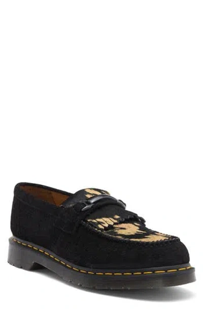 Dr. Martens' Dr. Martens Adrian Kiltie Fringe Bit Loafer In Black Black And Beige