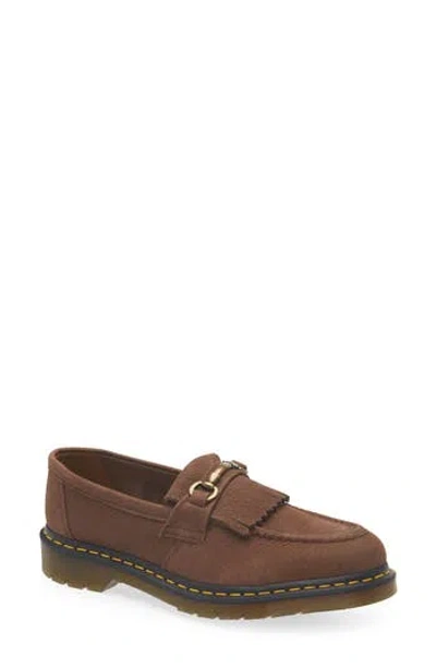 Dr. Martens' Dr. Martens Adrian Kiltie Fringe Snaffle Bit Loafer In Dark Brown