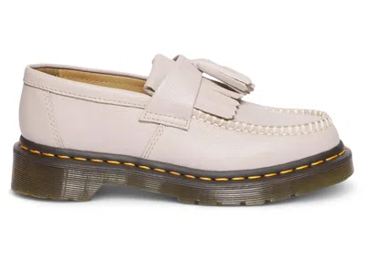 Pre-owned Dr. Martens Adrian Leather Tassel Loafers (women's) Sneakers In Vintage Taupe/virginia