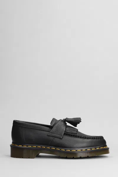 DR. MARTENS' ADRIAN LOAFERS IN BLACK LEATHER