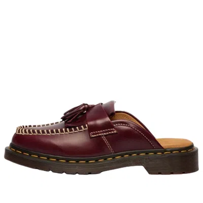 Dr. Martens Adrian Mule 'cherry Red' In Blue