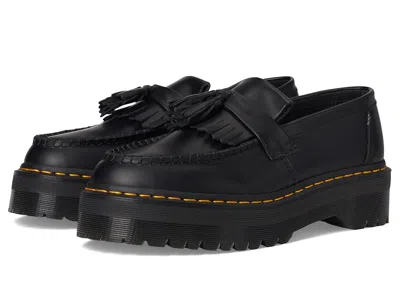 Dr. Martens Adrian Quad Leather Platform Loafers Shoes Black Smooth : Uk 6 (us