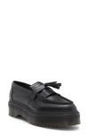 Dr. Martens' Vegan Adrian Felix Platform Tassel Loafers Shoes In Black