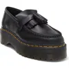 Dr. Martens' Dr. Martens Woman Loafers Black Size 9 Leather In Black Polished Smooth