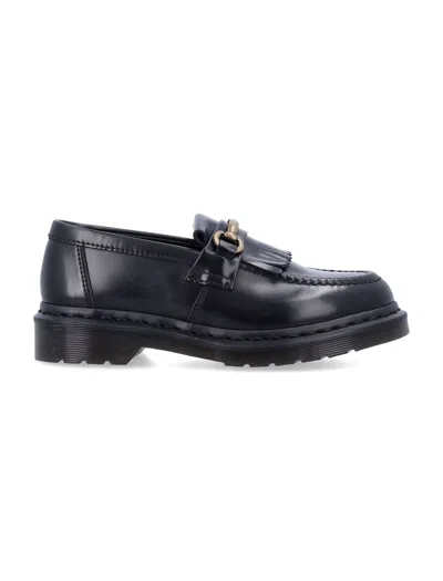 Dr. Martens Adrian Snaffle Smooth Leather Kiltie Loafers In Black