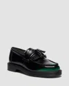 Dr. Martens Adrian Tassel Arcadia Rub Off Leder Loafer In Black