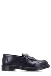 Dr. Martens' Adrian Snaffle Smooth Leather Kiltie Loafers In Black Polished Smooth