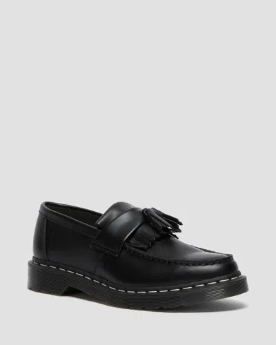 Dr. Martens' Adrian White Stitch Smooth Leather Loafers