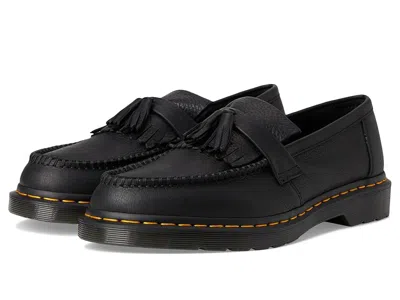 Dr. Martens Adrian Yellow Stitch Leather Loafers Lace-up Boots Black : Uk 11 (us