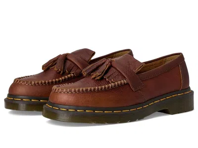 Dr. Martens Adrian Yellow Stitch Ambassador Leather Loafers In Multi