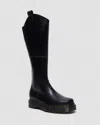 Dr. Martens' Black Amaayah Knee High Leather Tall Boots