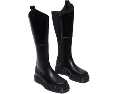 Dr. Martens Amaayah Hi Lzc3595 Boots Women'sblack Leather Side Zip Zogg3449 In Black